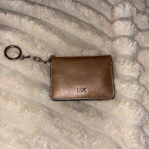 Michael Kors Metallic Gold Keychain Pouch